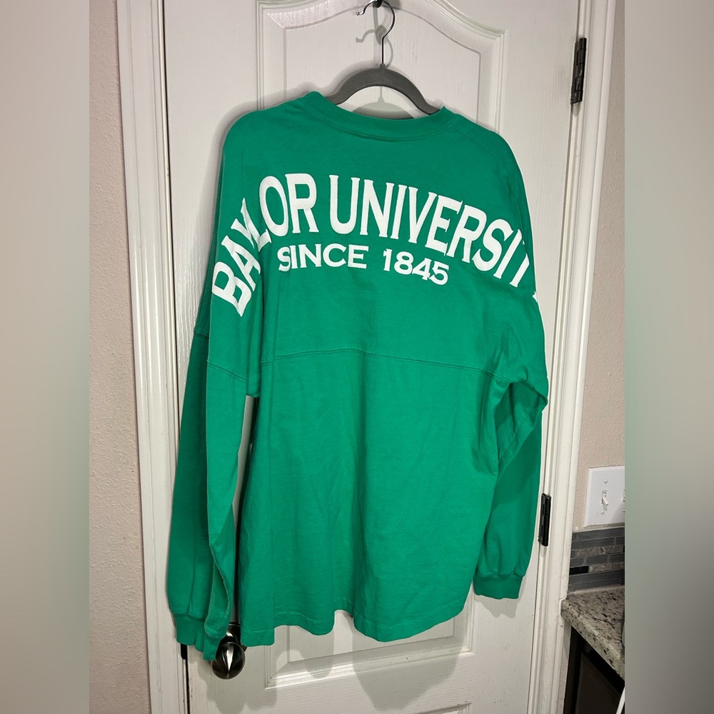 baylor university Bears Spirit Green Jersey Shirt Sz L